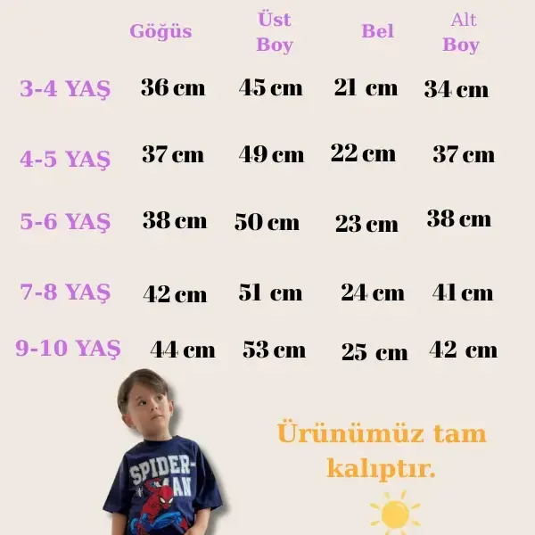 Örümcek Adam Baskılı Pamuklu Kumaş Alt Üst Takım