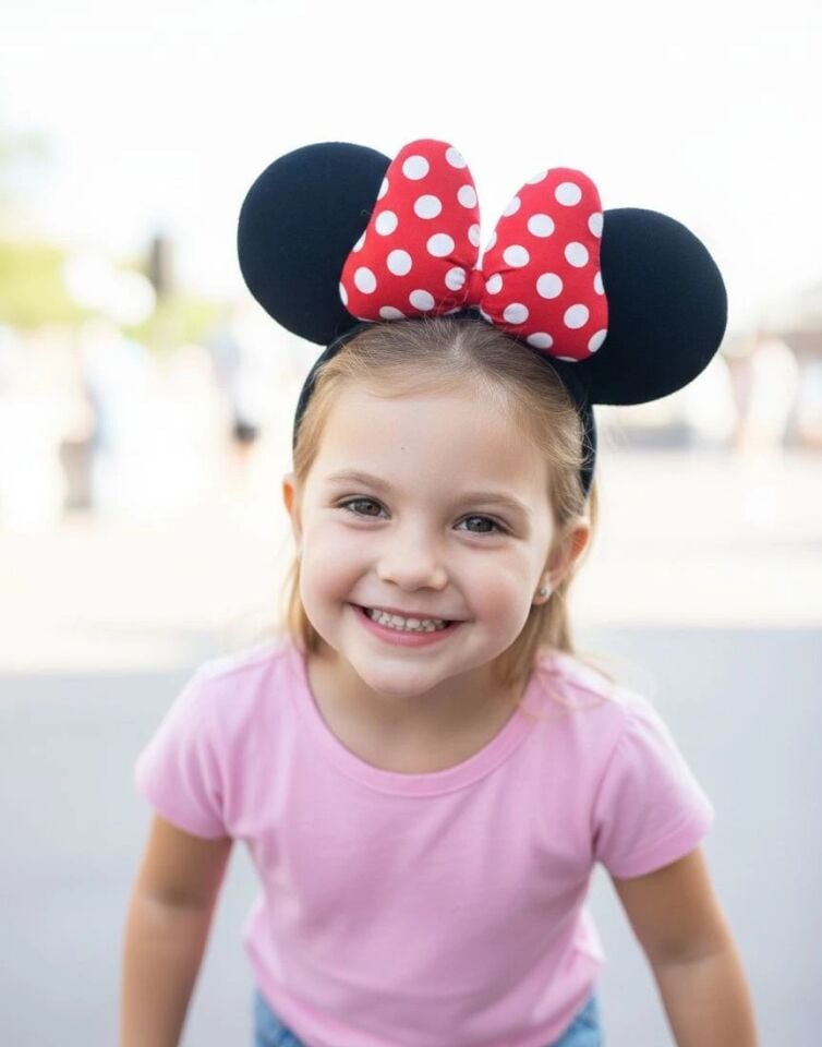 Minnie Mouse Model Peluş Taç