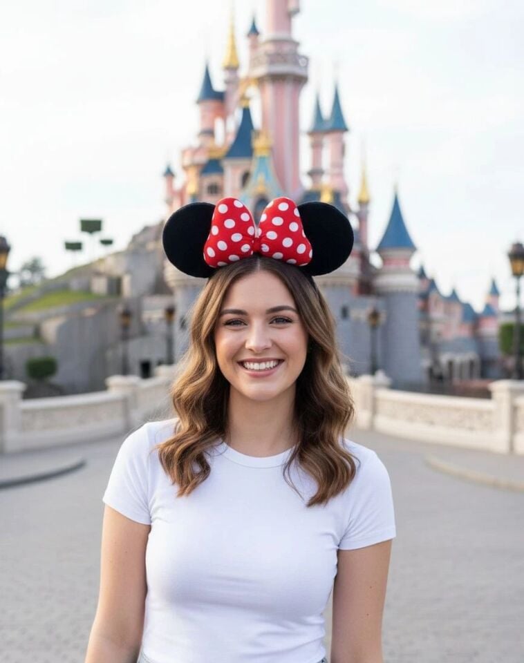 Minnie Mouse Model Peluş Taç