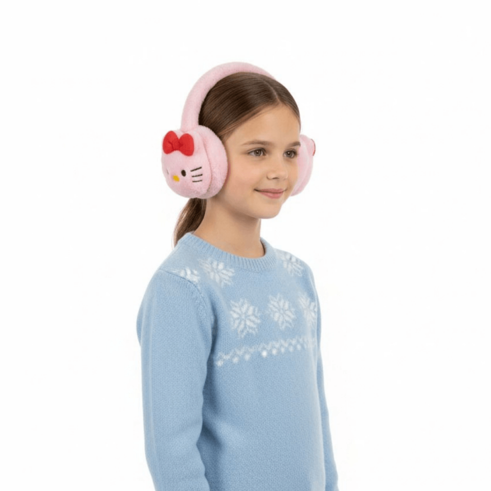 Hello Kitty Model Peluş Kız Çocuk Kışlık Kulaklık